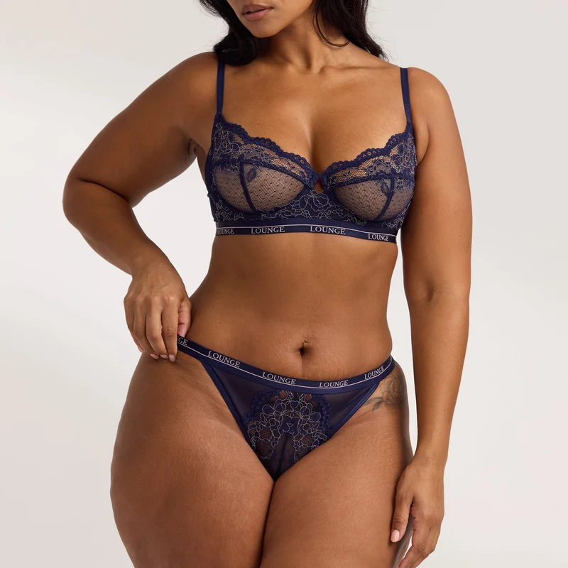Soutien-gorge Blossom Bicolore - Bleu Marine