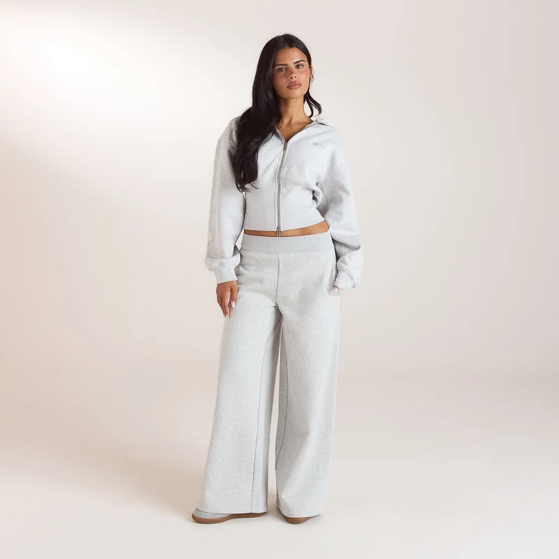 Sweat à Capuche Ajusté - Gris