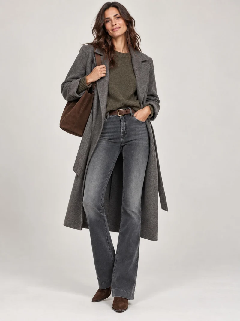 MAC - Dream Boot Authentic, Bootcut, Mid Waist, Soft Grey Authentic