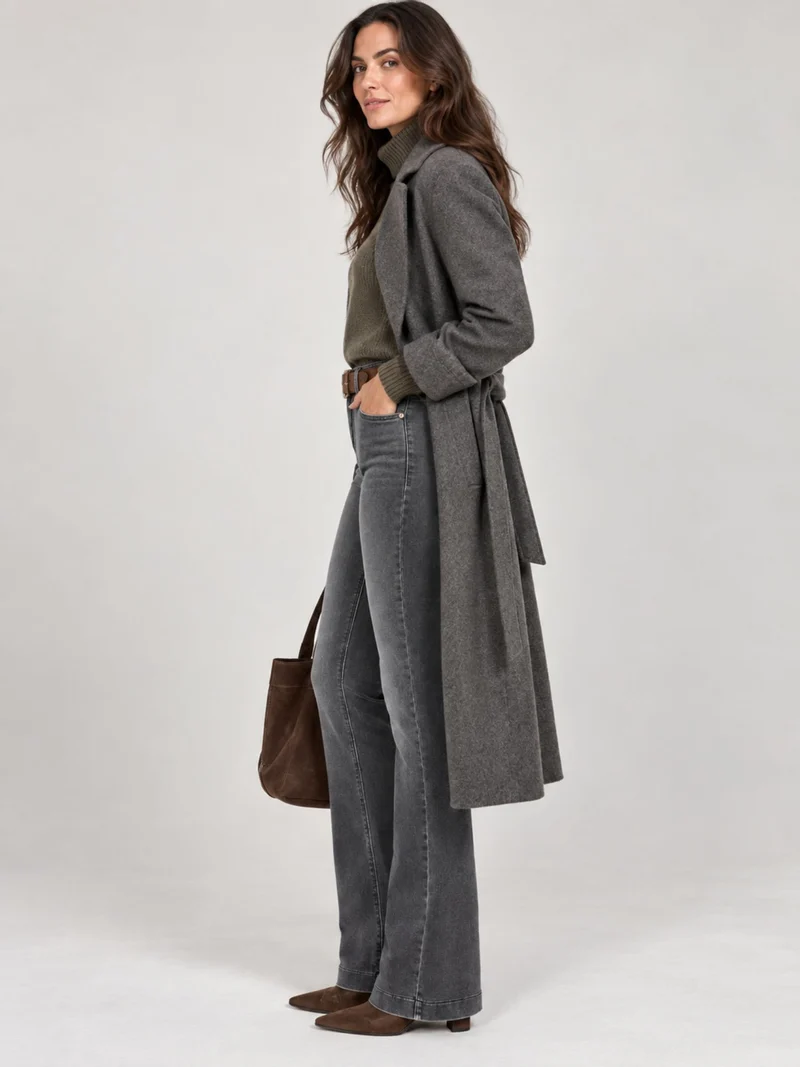 MAC - Dream Boot Authentic, Bootcut, Mid Waist, Soft Grey Authentic