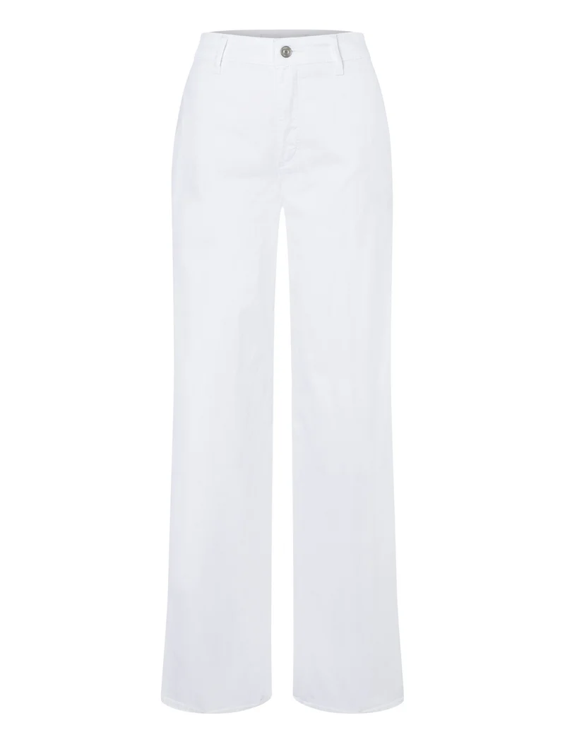 MAC - MAC JEANS - CHINO WIDE, High Waist, Super light denim, White Denim