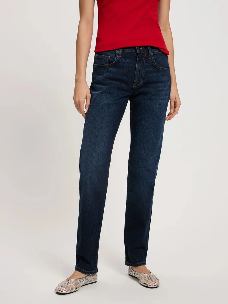 CROSS JEANS - EMILIA Jeans, Straight Fit, Mid-Waist, Dark Blue