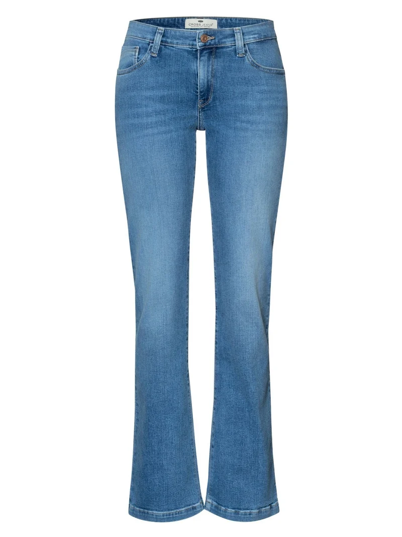 CROSS JEANS - LAUREN Jeans, Regular Fit, Mid-Waist, Mid Blue