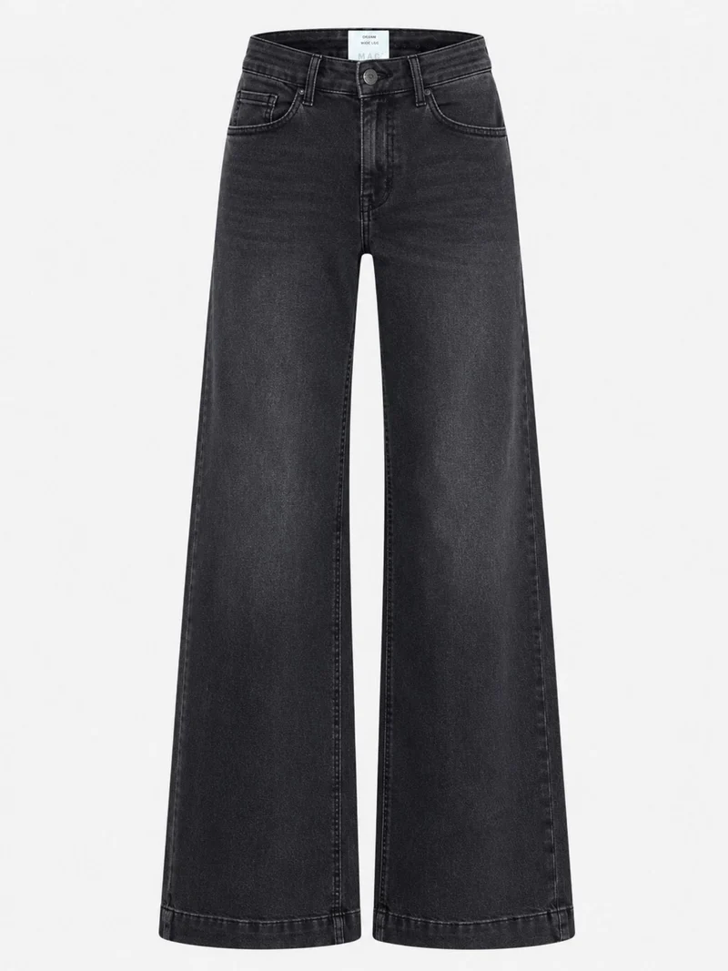 MAC JEANS - DREAM WIDE AUTHENTIC, Mid-Waist, Soft Grey Authentic