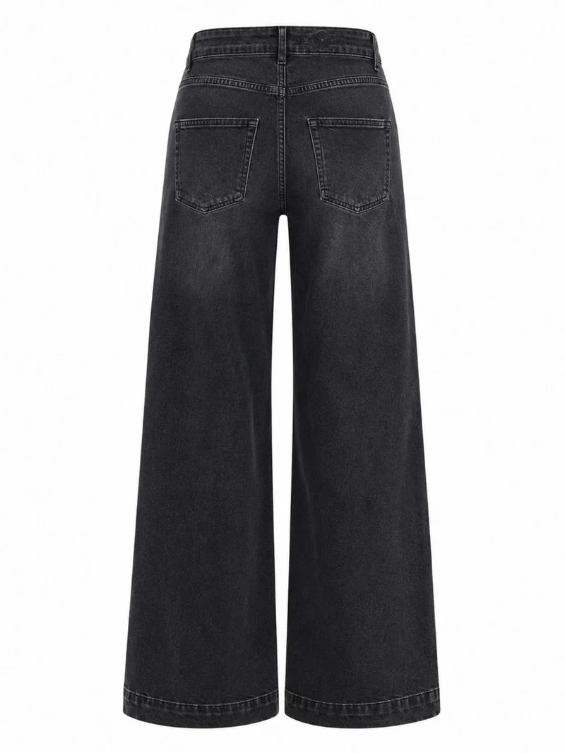 MAC JEANS - DREAM WIDE AUTHENTIC, Mid-Waist, Soft Grey Authentic