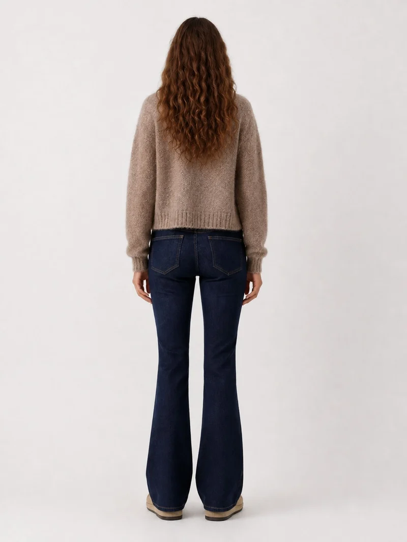 MAVI - Bella, Mid-Waist, Slim Bootcut, Rinse Str