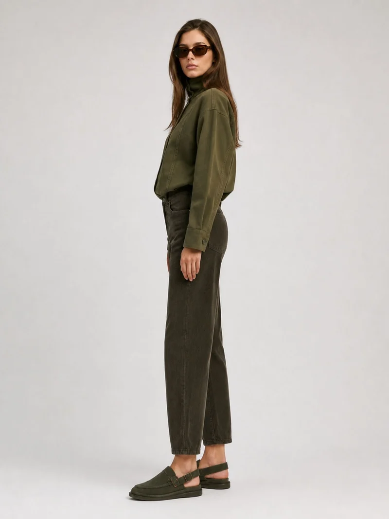 MAVI - Leila, Mid Waist, Baggy Barrel, Deep Depths Corduroy