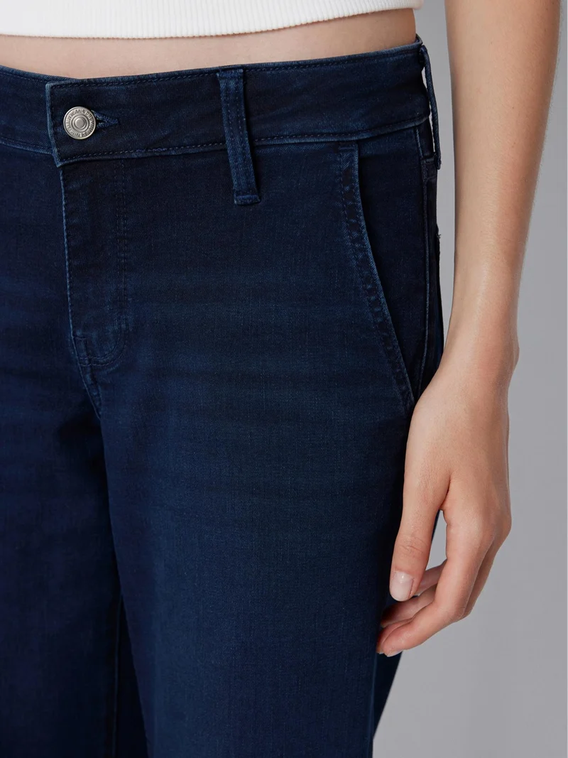 MAVI - VIVECA CHINO JEANS - CHINO WIDE, Mid Waist, Ink Denim