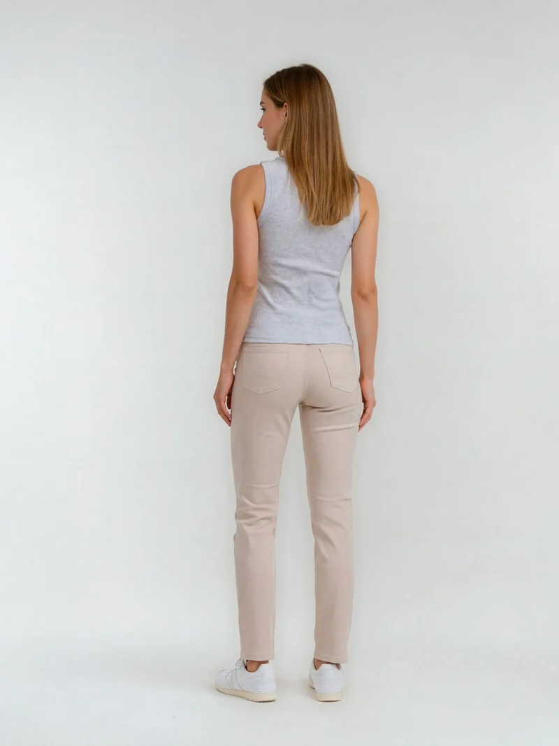 PIONEER - BETTY Jeans, Straight Fit, Mid-Waist, Beige