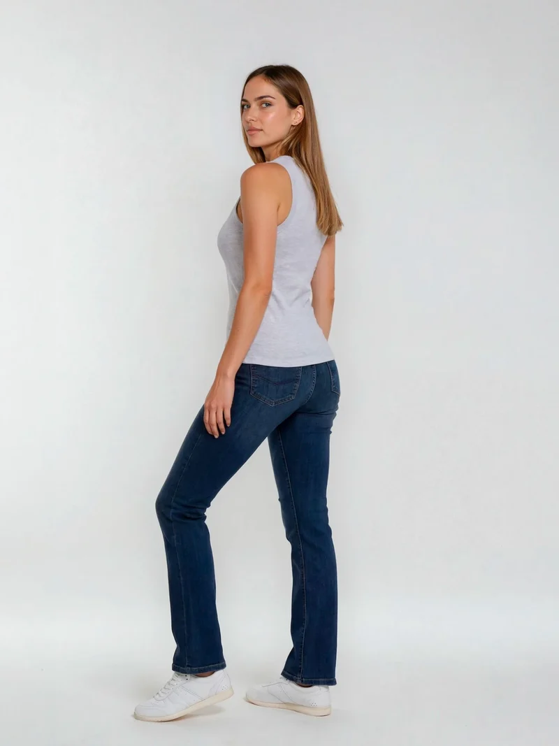 CROSS JEANS - LAUREN Jeans, Regular Fit, High-Waist, Deep Blue Used