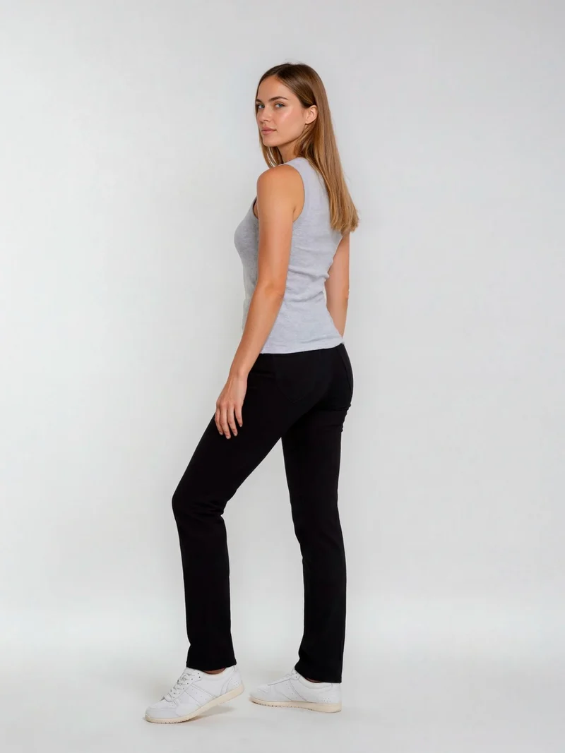 SOPO - CROSS JEANS - ROSE Jeans, Straight Fit, Mid-Waist, Black