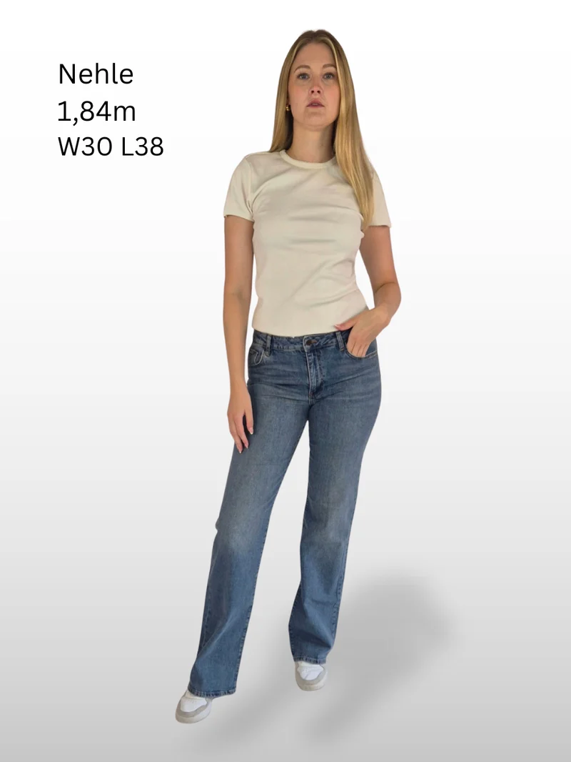 MAVI - IBIZA, Loose Straight, Mid-Rise, Mid Shaded 90s