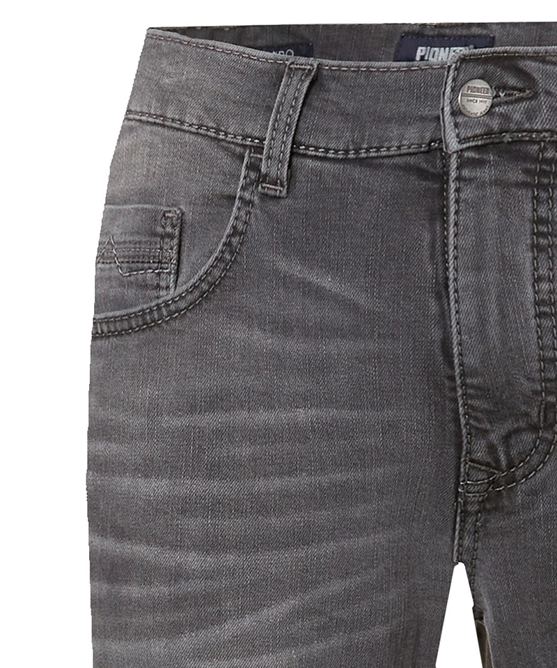 PIONEER - RANDO Herren Jeans, Regular Fit, Mid-Waist, Used Mustache Style