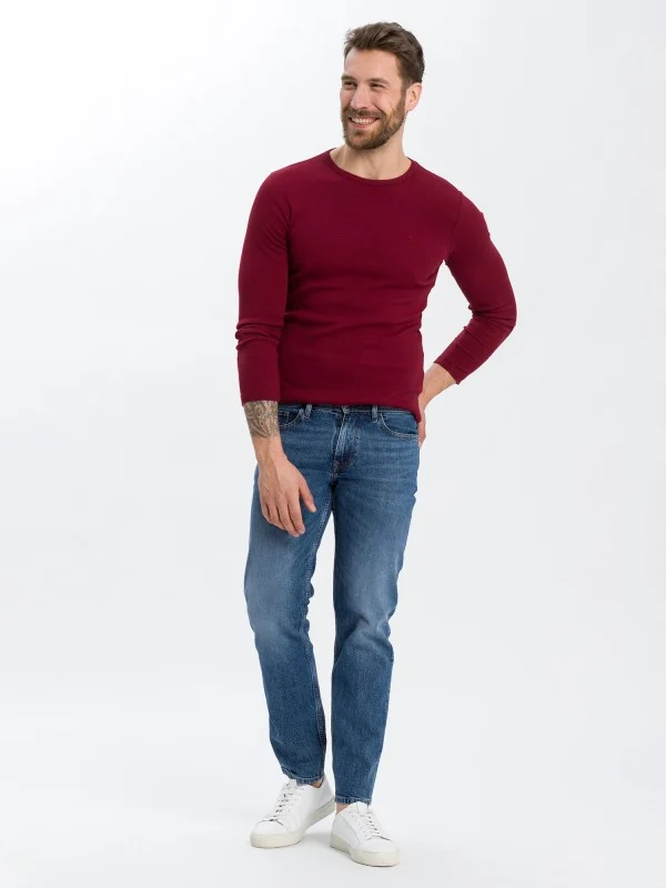 SOPO - CROSS JEANS - ANTONIO, Herren Jeans, Relaxed Fit, Mid-Waist, Mid Blue
