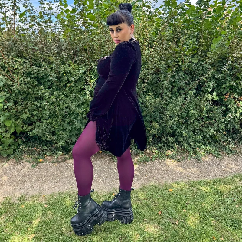 80 Denier Tights - Mulberry