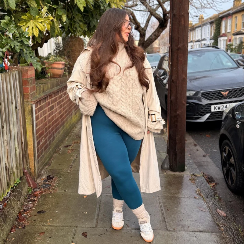 Squat Proof Leggings - Bone China