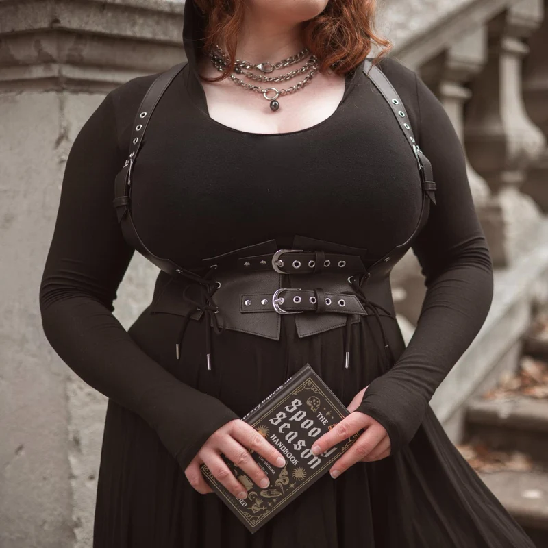 Lace Underbust Harness - Black