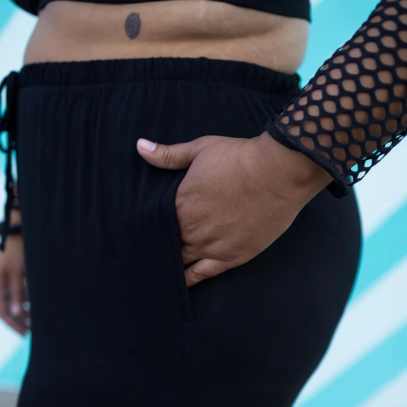 Bamboo Lounge Joggers - Black