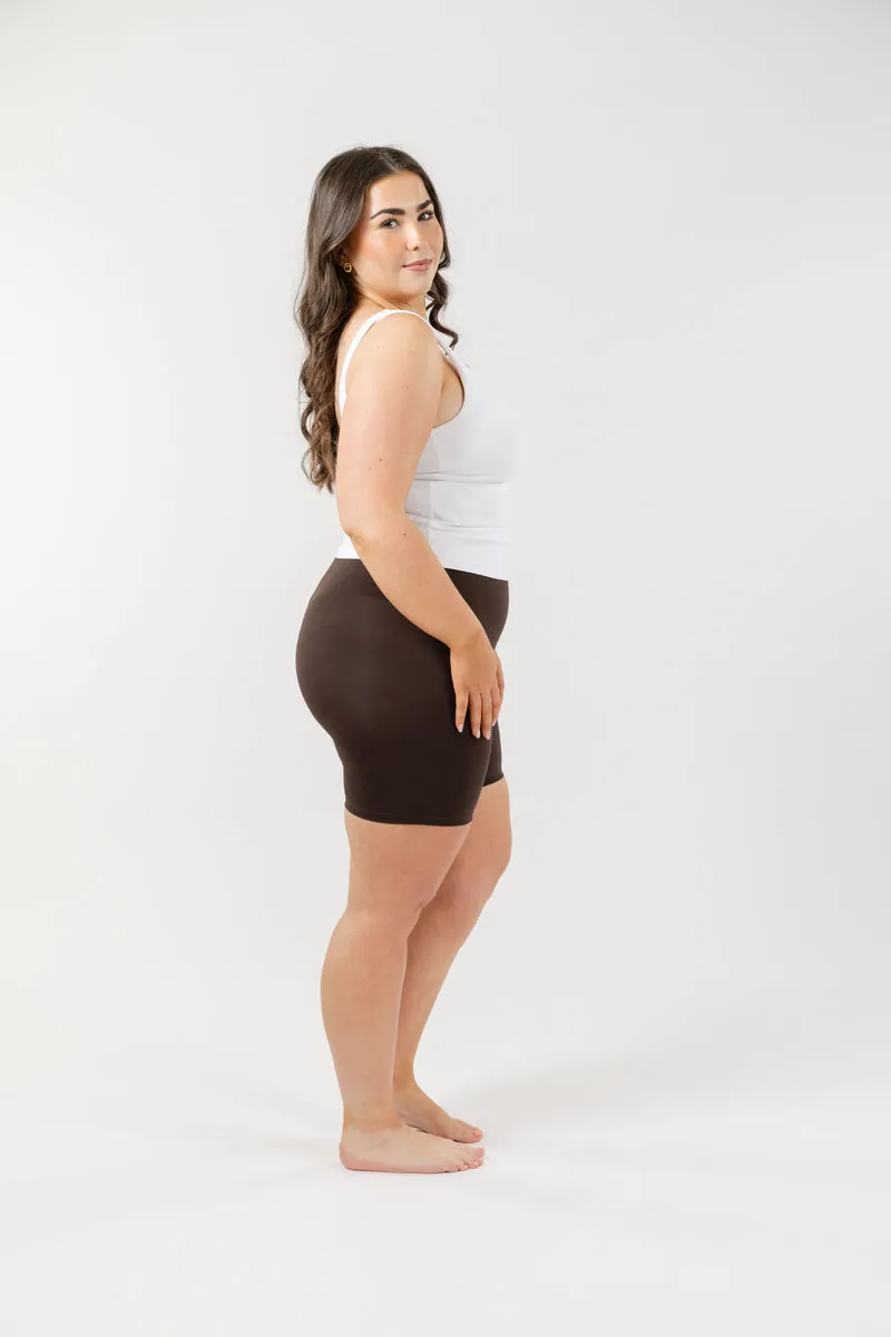 Seamless Sculpt Shorts | Dark Chocolate