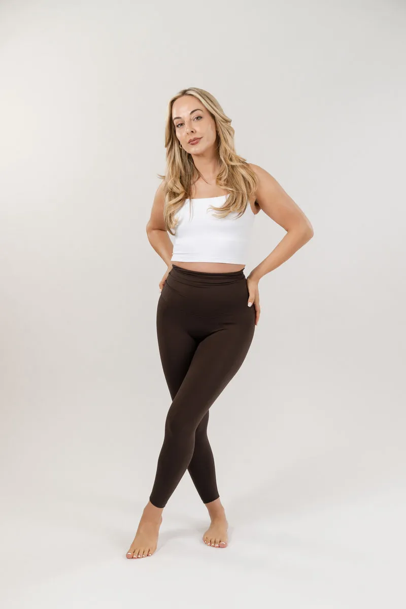 Seamless Luxe Leggings | Dark Chocolate