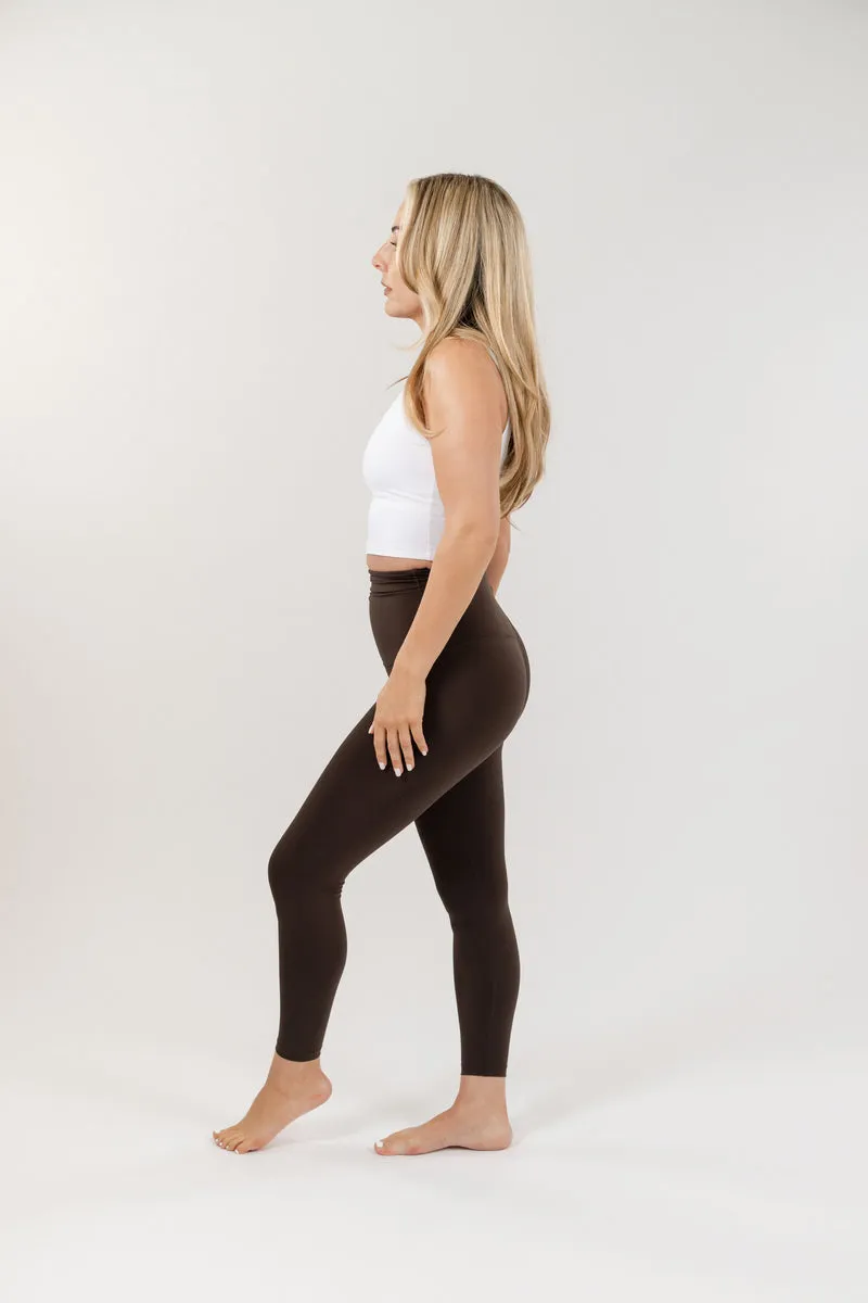Seamless Luxe Leggings | Dark Chocolate