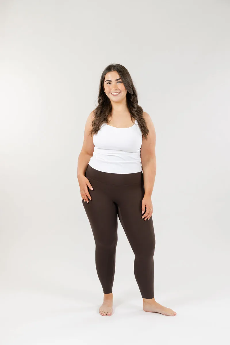 Seamless Luxe Leggings | Dark Chocolate