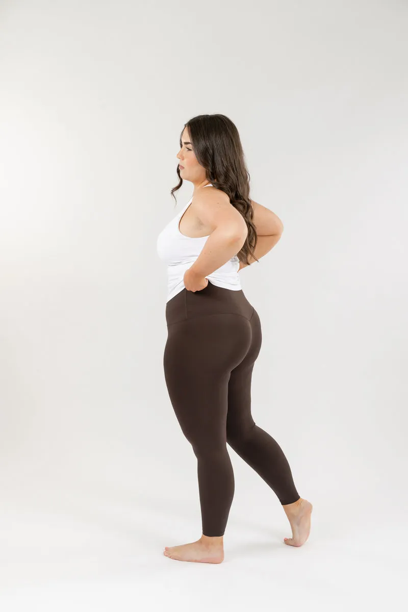 Seamless Luxe Leggings | Dark Chocolate