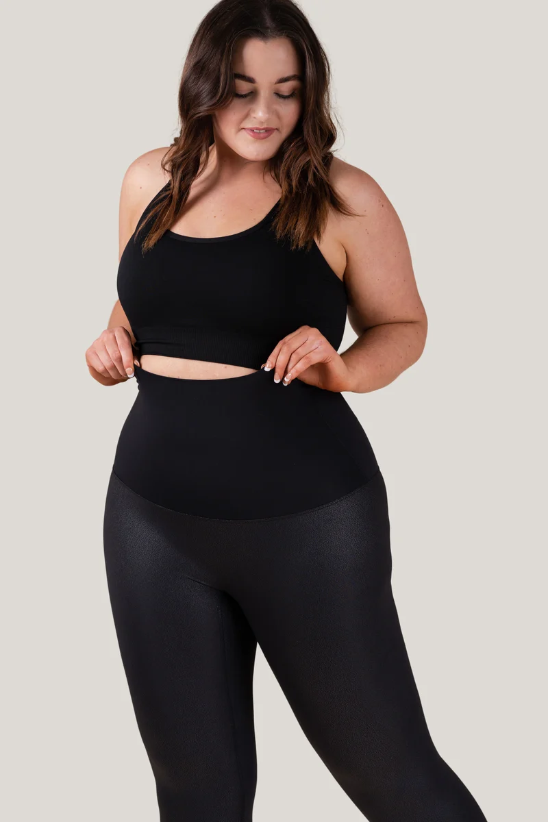 Leather Luxe Leggings | Black