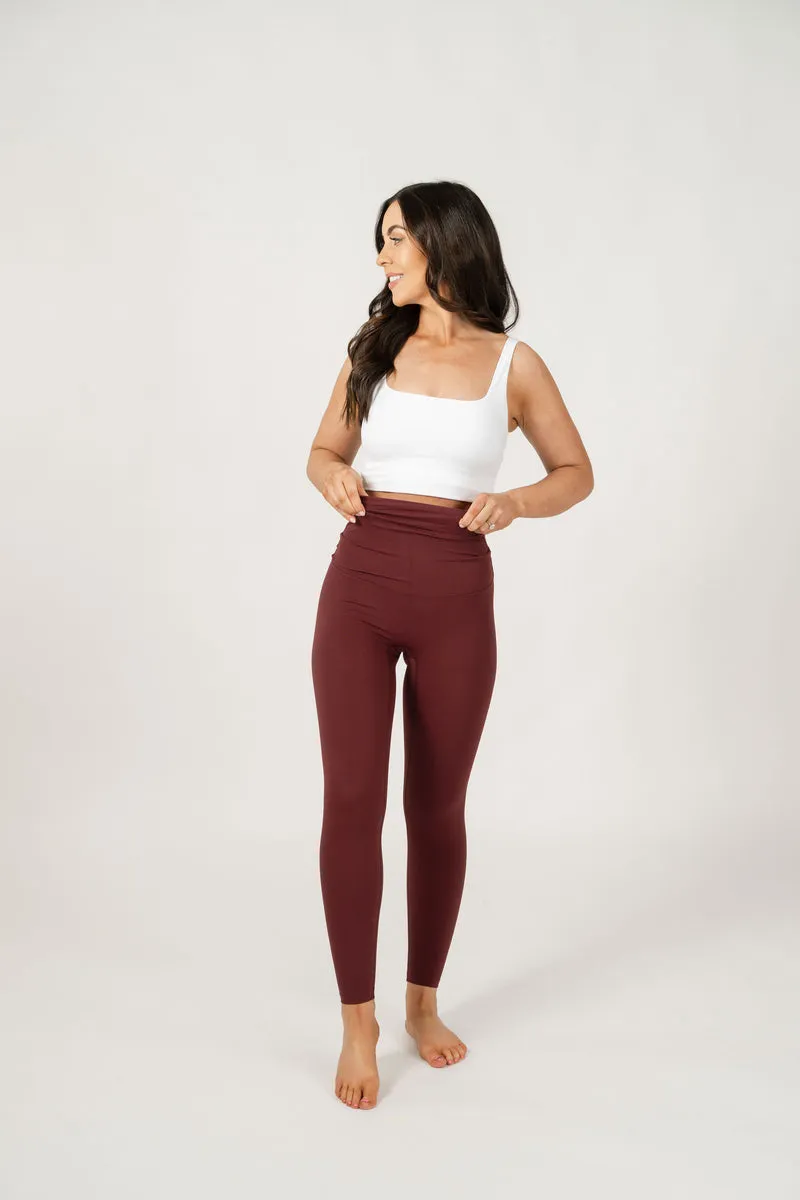 Seamless Luxe Leggings | Burgundy