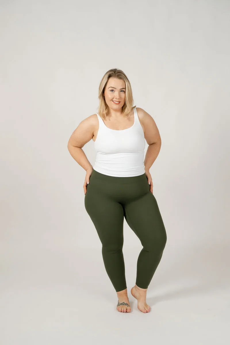 Seamless Luxe Leggings | Olive