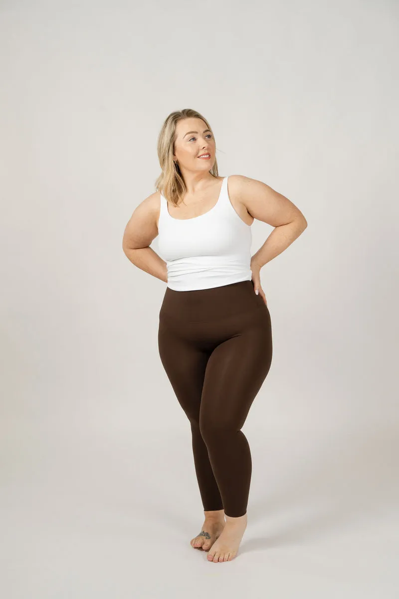 Seamless Luxe Leggings | Espresso