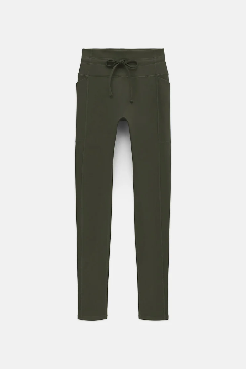 Legging de compression à cordon et poche plaquée