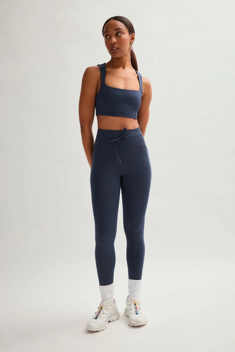 Legging Compressif à Cordon de Serrage et Poche