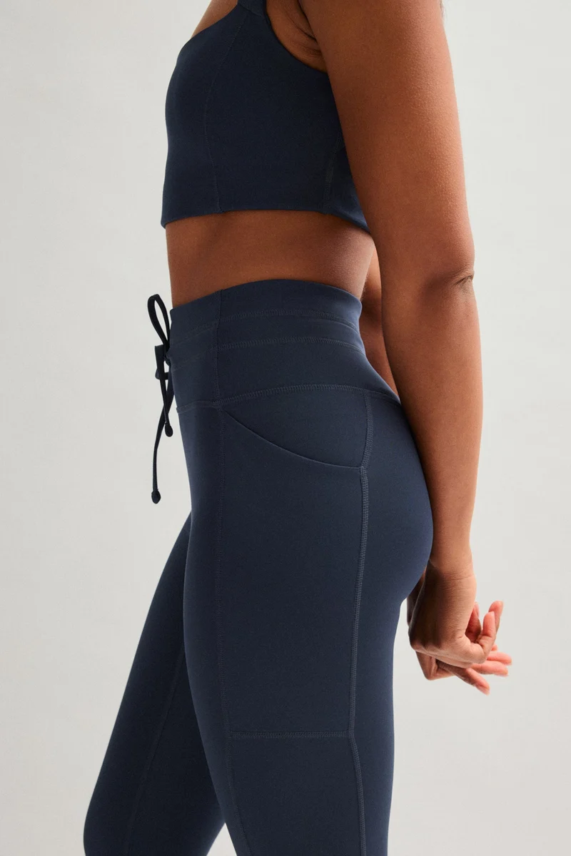 Legging Compressif à Cordon de Serrage et Poche