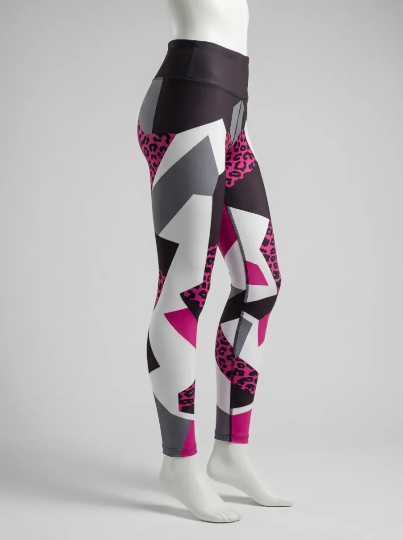 Legging leopard coton fitness gainant femme