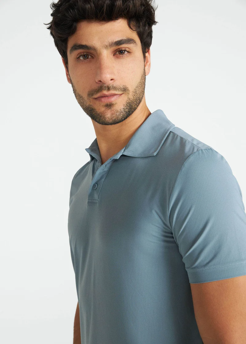 Polo Homem Slim Mesh