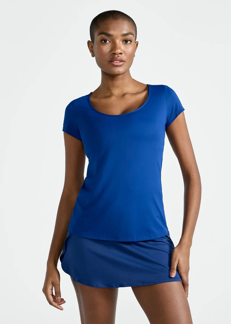T-Shirt Mulher Manga Curta Gota