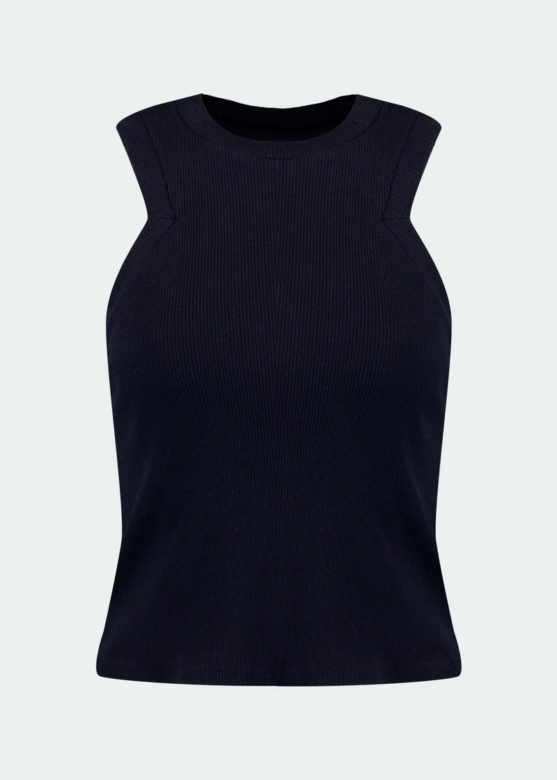 T-shirt sem manga Mulher Slim Cavada