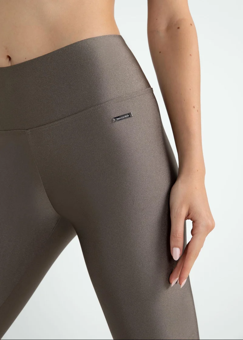 Calça Legging Mulher Básica Brilho
