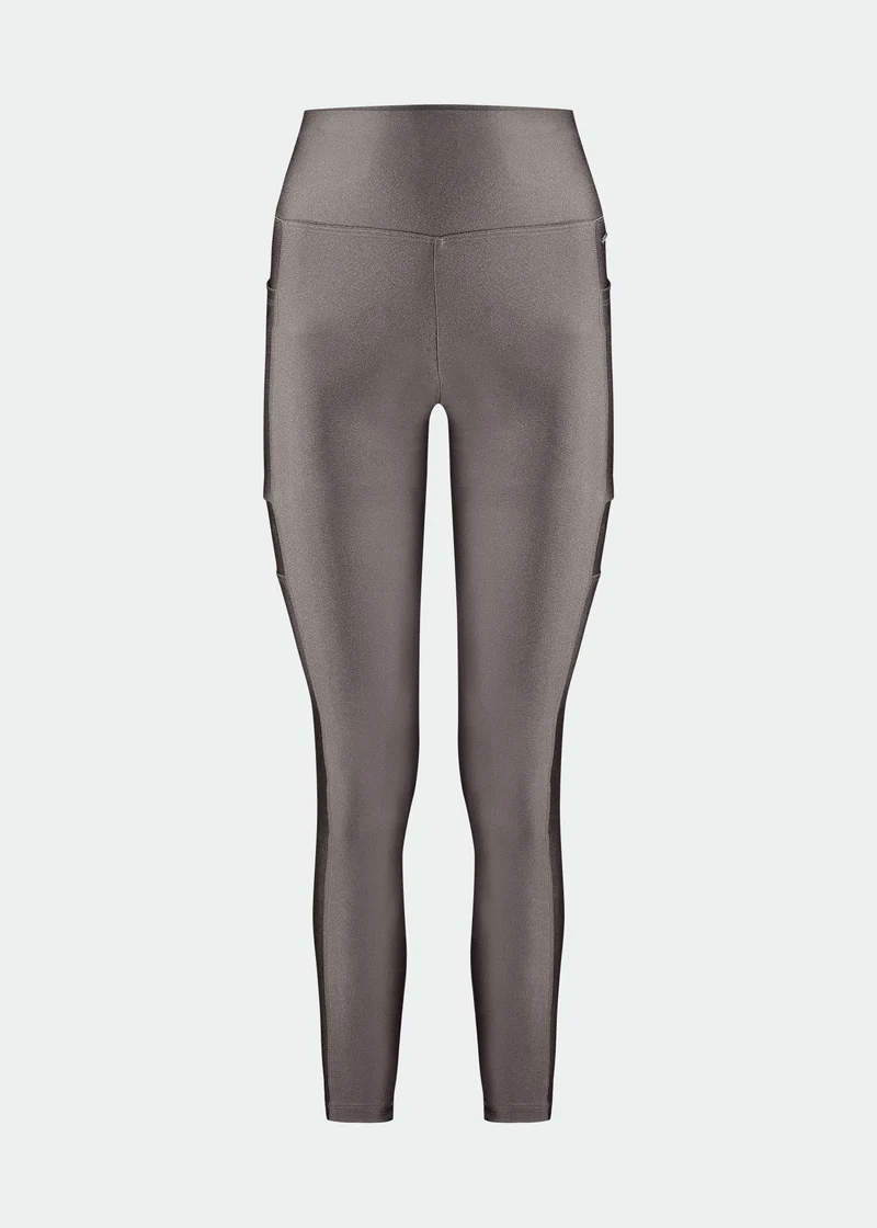 Calça Legging Mulher Bolsos Brilho