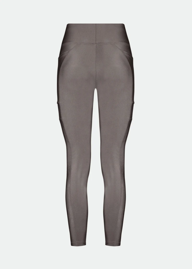 Calça Legging Mulher Bolsos Brilho