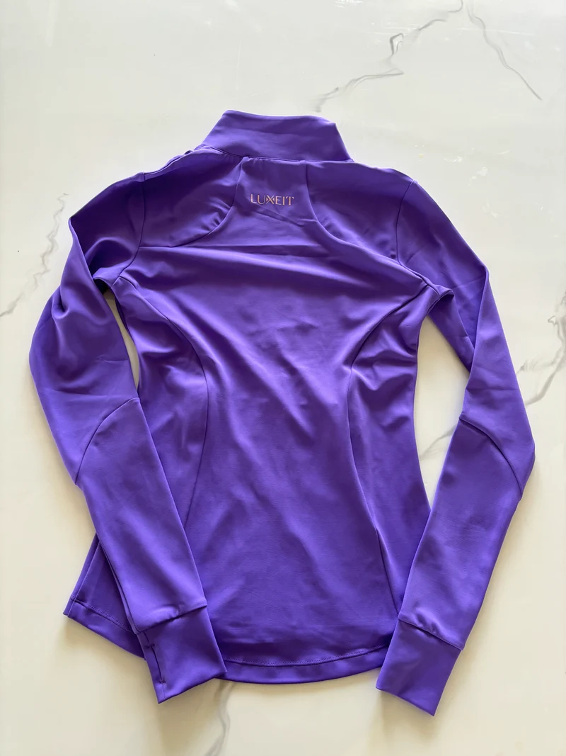LUXEIT DIAMOND™ Viola Purple Slim-Fit High Neck Training Jacket