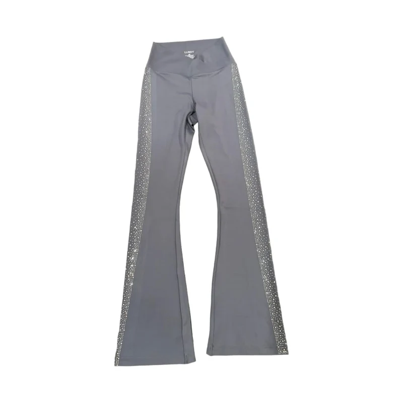 LUXEIT DIAMOND™ Prata Silver BootCut High-Waisted Leggings