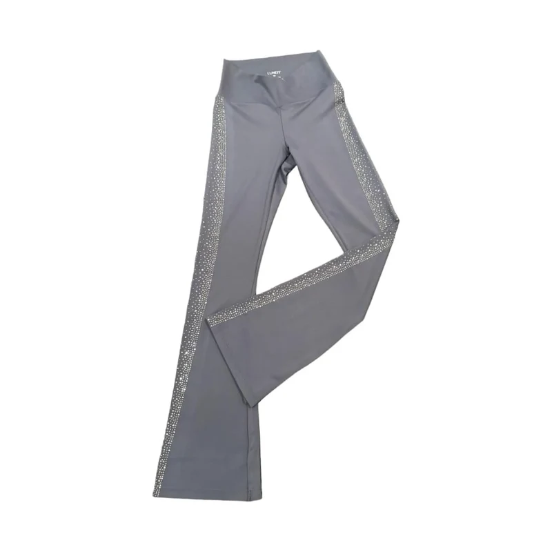 LUXEIT DIAMOND™ Prata Silver BootCut High-Waisted Leggings
