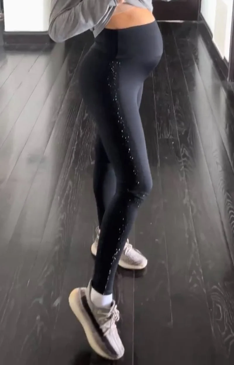 LUXEIT DIAMOND™ Noir Black High-Waisted Maternity Leggings