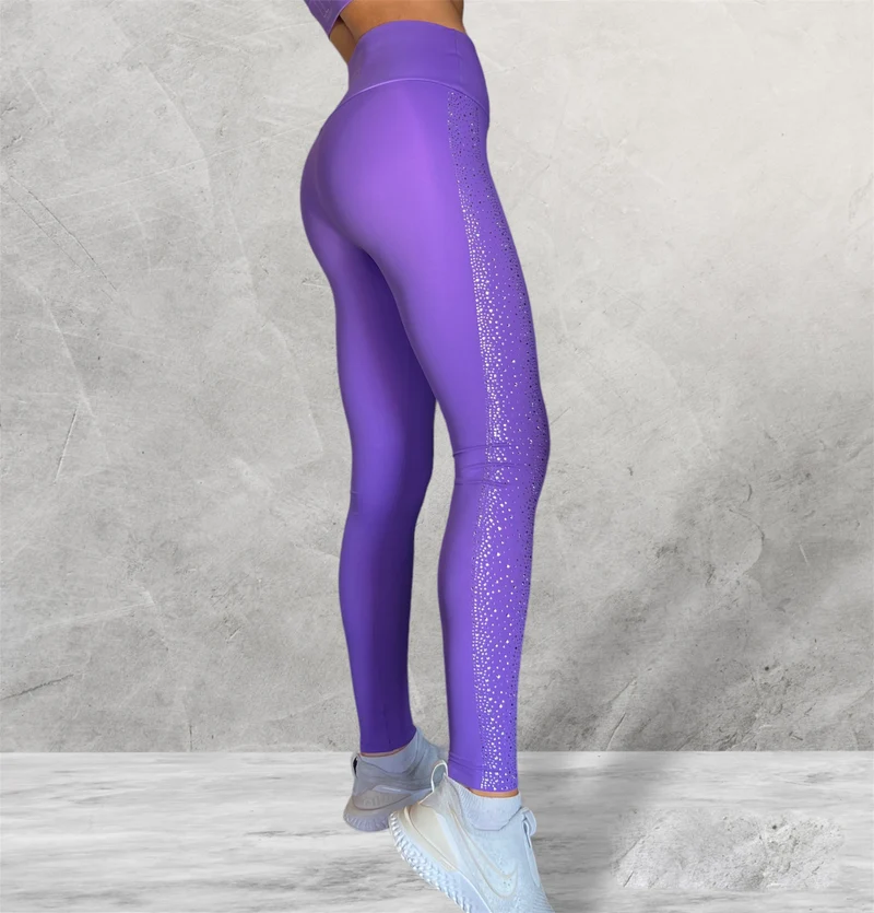 LUXEIT DIAMOND™ Viola Purple High-Waisted Leggings