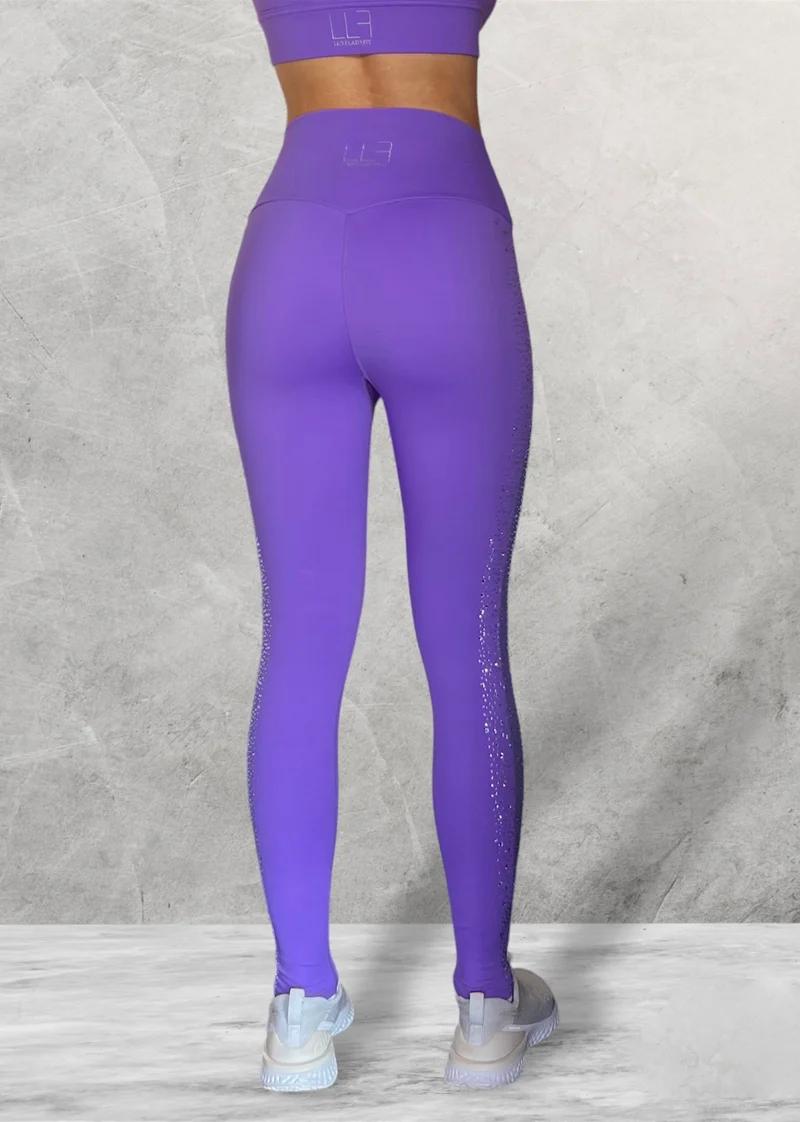 LUXEIT DIAMOND™ Viola Purple High-Waisted Leggings