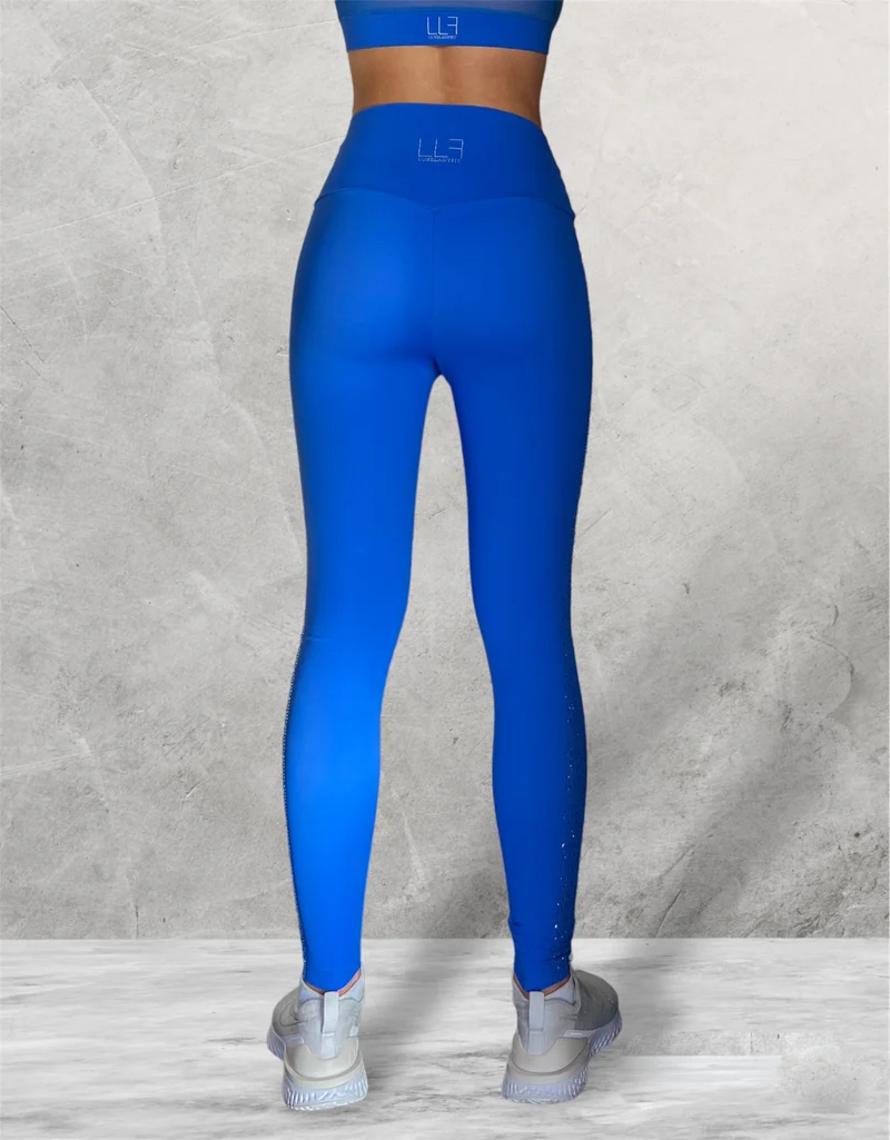 LUXEIT DIAMOND™ Azul Blue High-Waisted Leggings