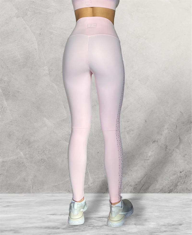 LUXEIT DIAMOND™ Rose Quartz Pink High-Waisted Leggings