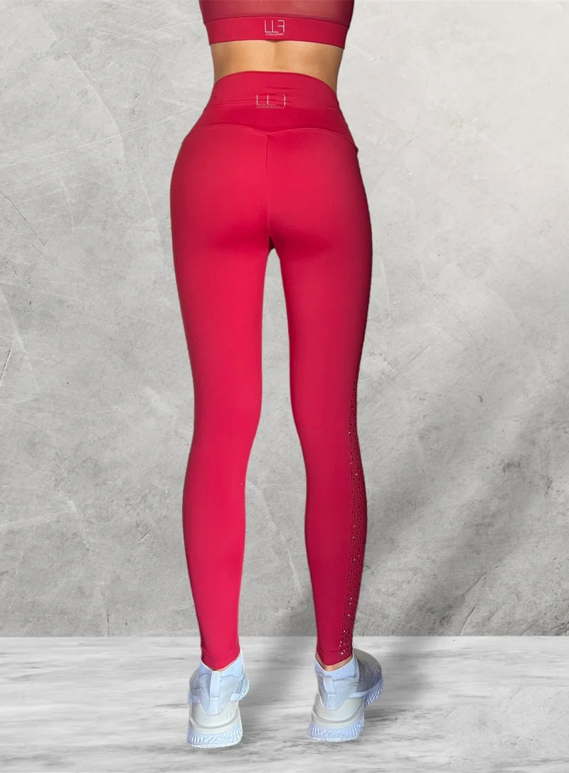 LUXEIT DIAMOND™ Romantic Red High-Waisted Leggings